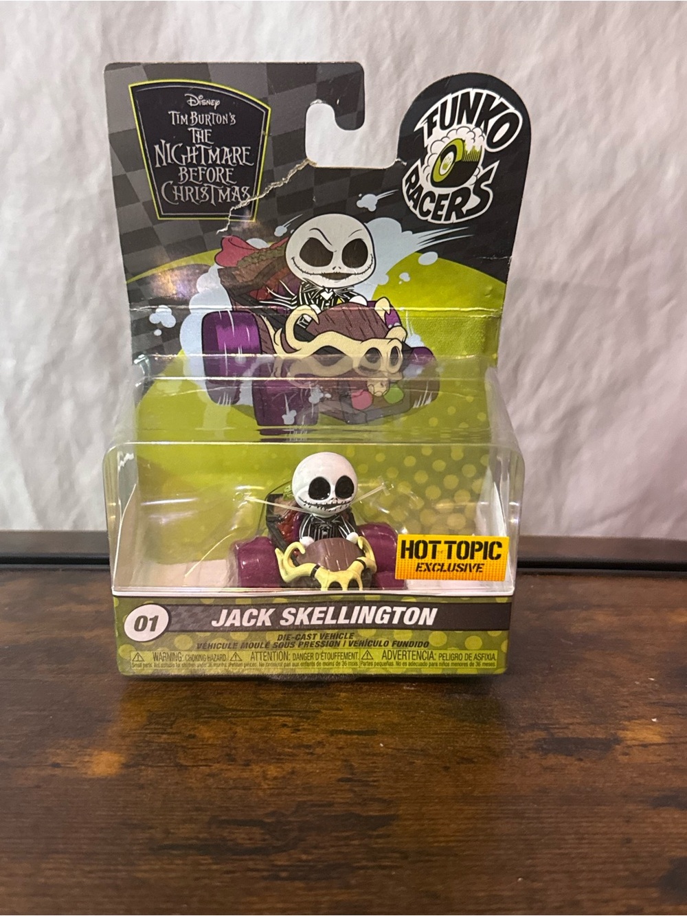Funko Jack Skellington Racer Purple and Yellow Die-Cast Vehicle
